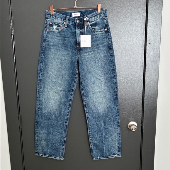 NWT Pistola Lexi Jean Mid Rise Bowed Straight Leg Artisan Wash Sz 27 - Picture 4 of 9